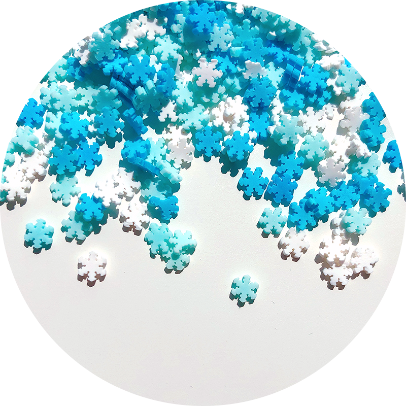 Mélange de tranches Fimo Neige