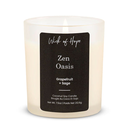 Bougie Zen Oasis | Pamplemousse + Sauge