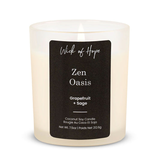 Bougie Zen Oasis | Pamplemousse + Sauge
